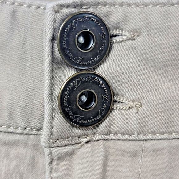 Women's Rewind Cargo Pants Khaki Size 11 with Zippered Cargo Pockets - Picture 9 of 10